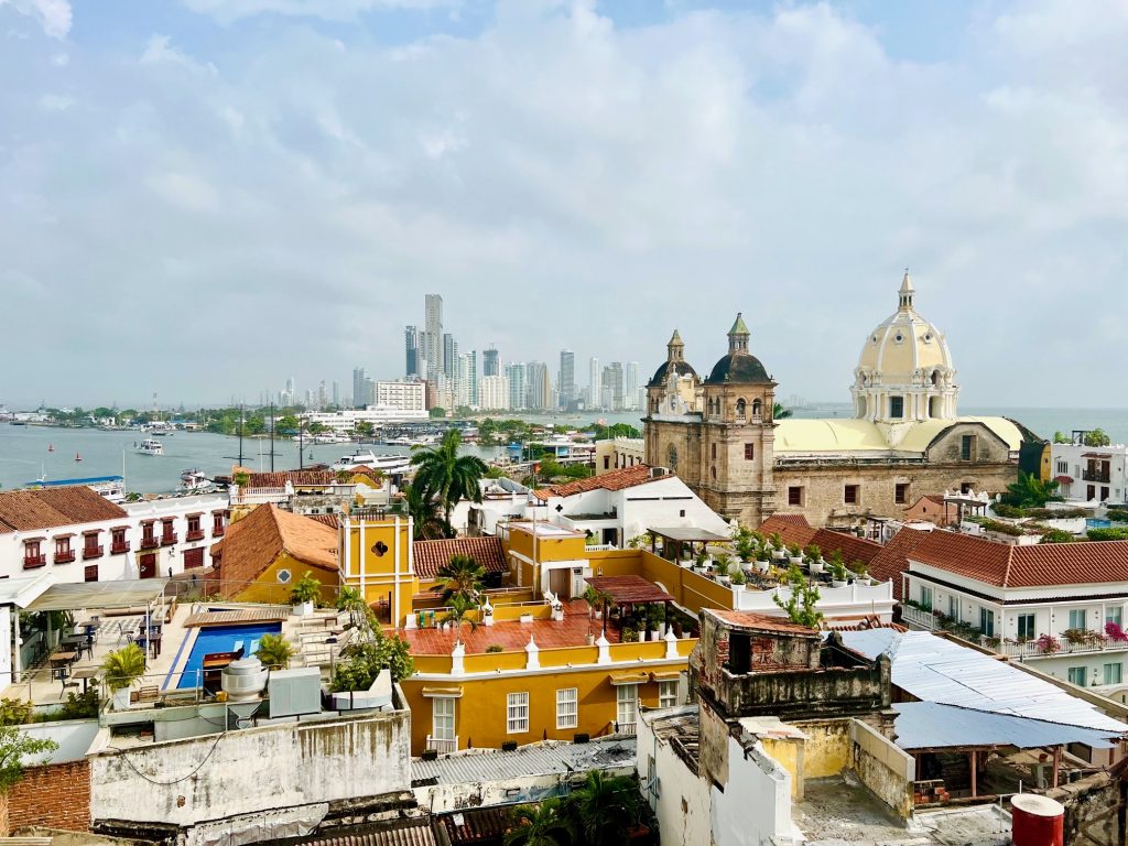 panoramic view of cartagena colombia