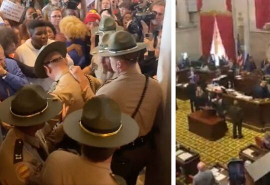 Far-Left Activists and Students Demand More Gun Control in Tennessee State Capitol
